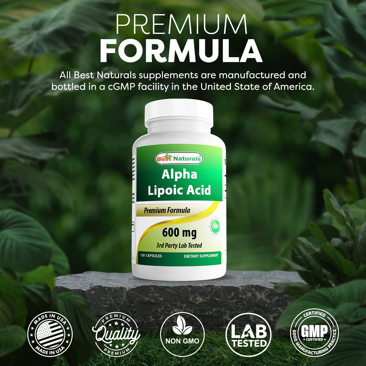 Best Naturals Alpha Lipoic Acid packaging detail highlighting value in a 2-pack