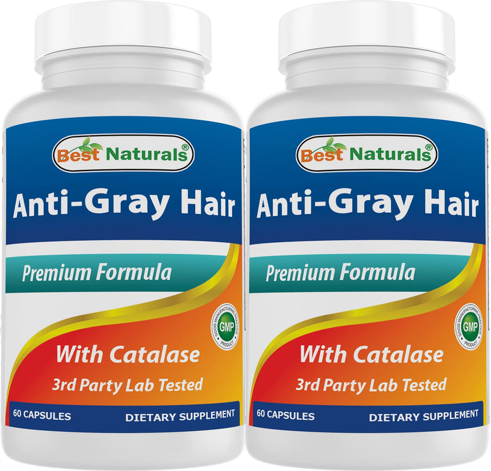 Best Naturals Anti Gray Hair Formula bottle shown for daily color maintenance.