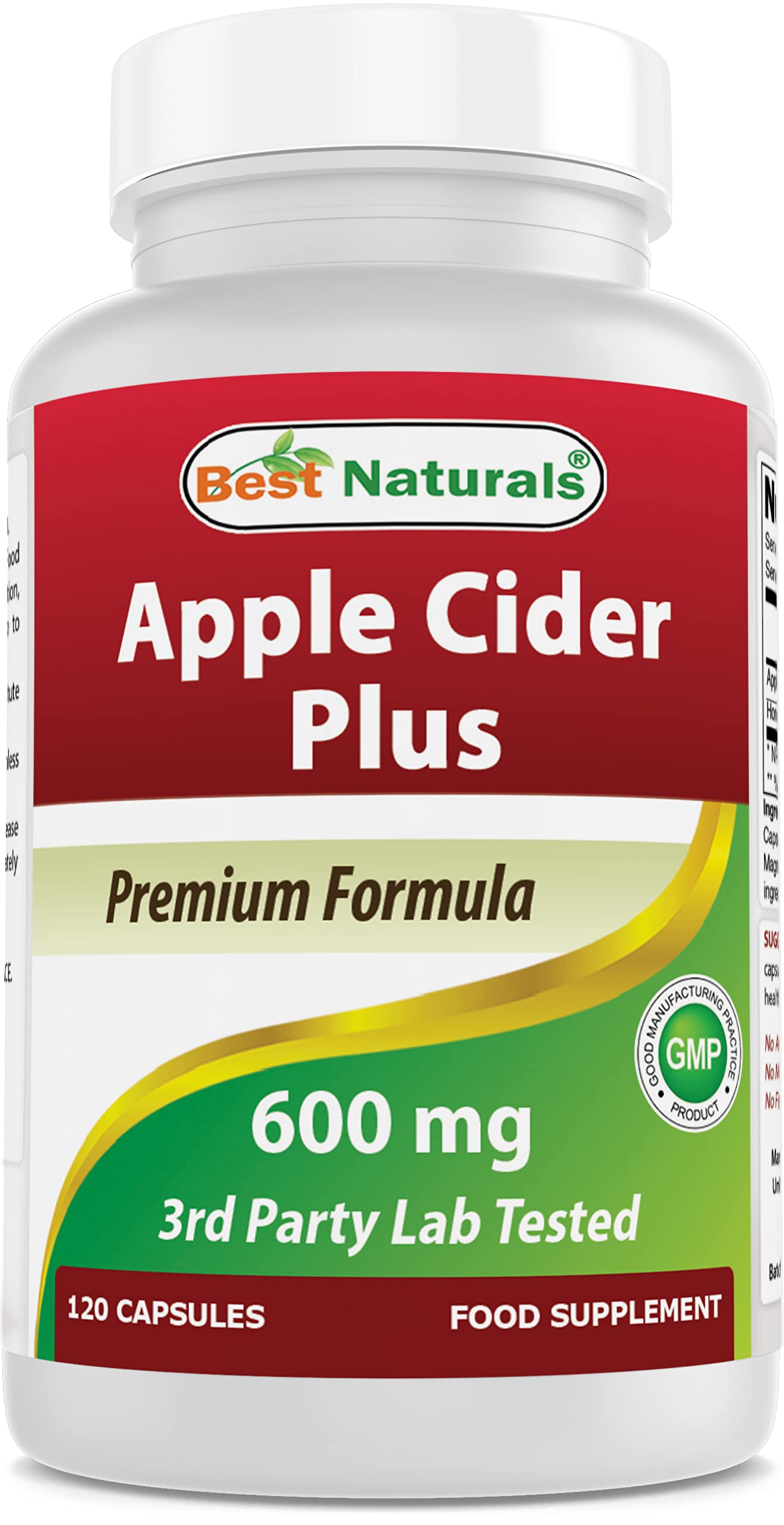 Best Naturals Apple Cider Vinegar Plus bottle front view for daily wellness support.
