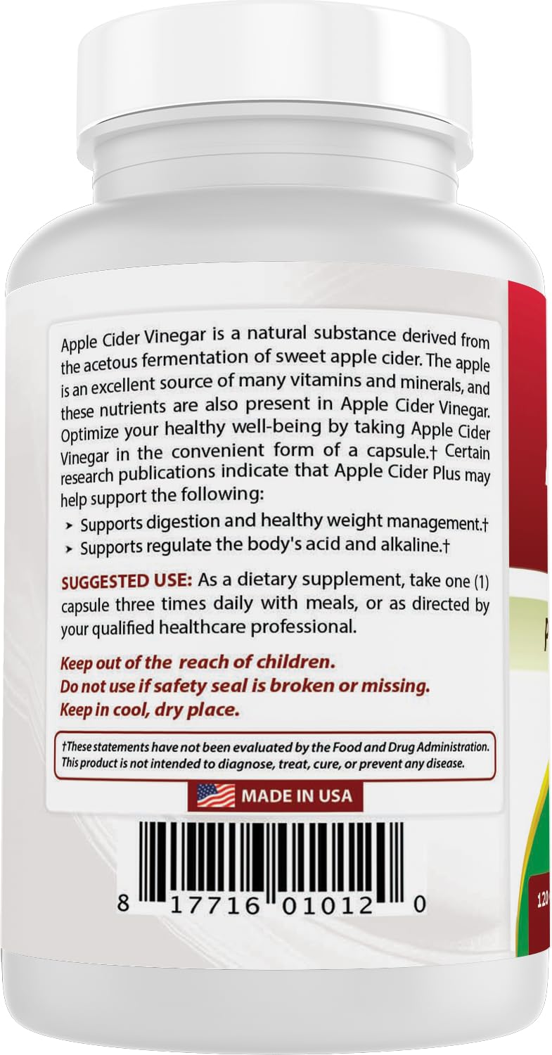 Best Naturals Apple Cider Vinegar Plus bottle mockup on table.