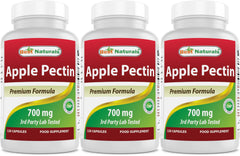 Best Naturals Apple Pectin bottle front view highlights dietary fiber support.