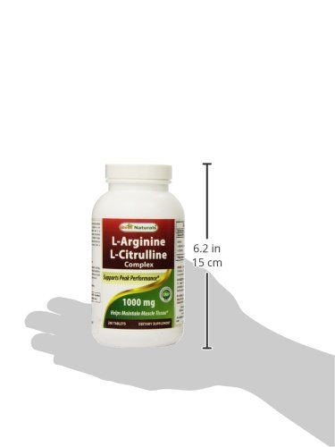 Best Naturals L-Arginine L-Citrulline Tablets on shelf—compact bottle for everyday use.