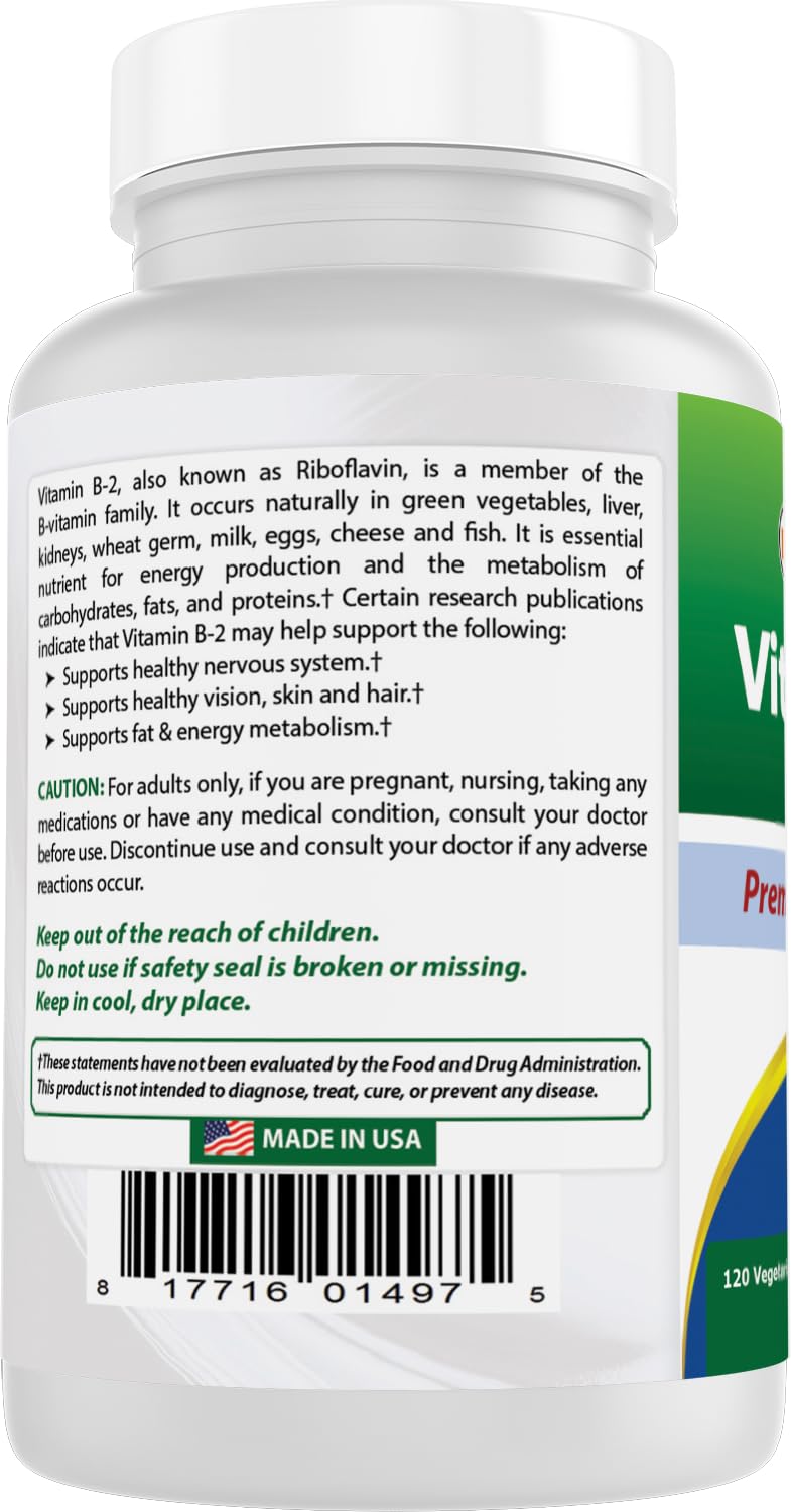 Best Naturals B2 riboflavin pack showing 120 count two pack option