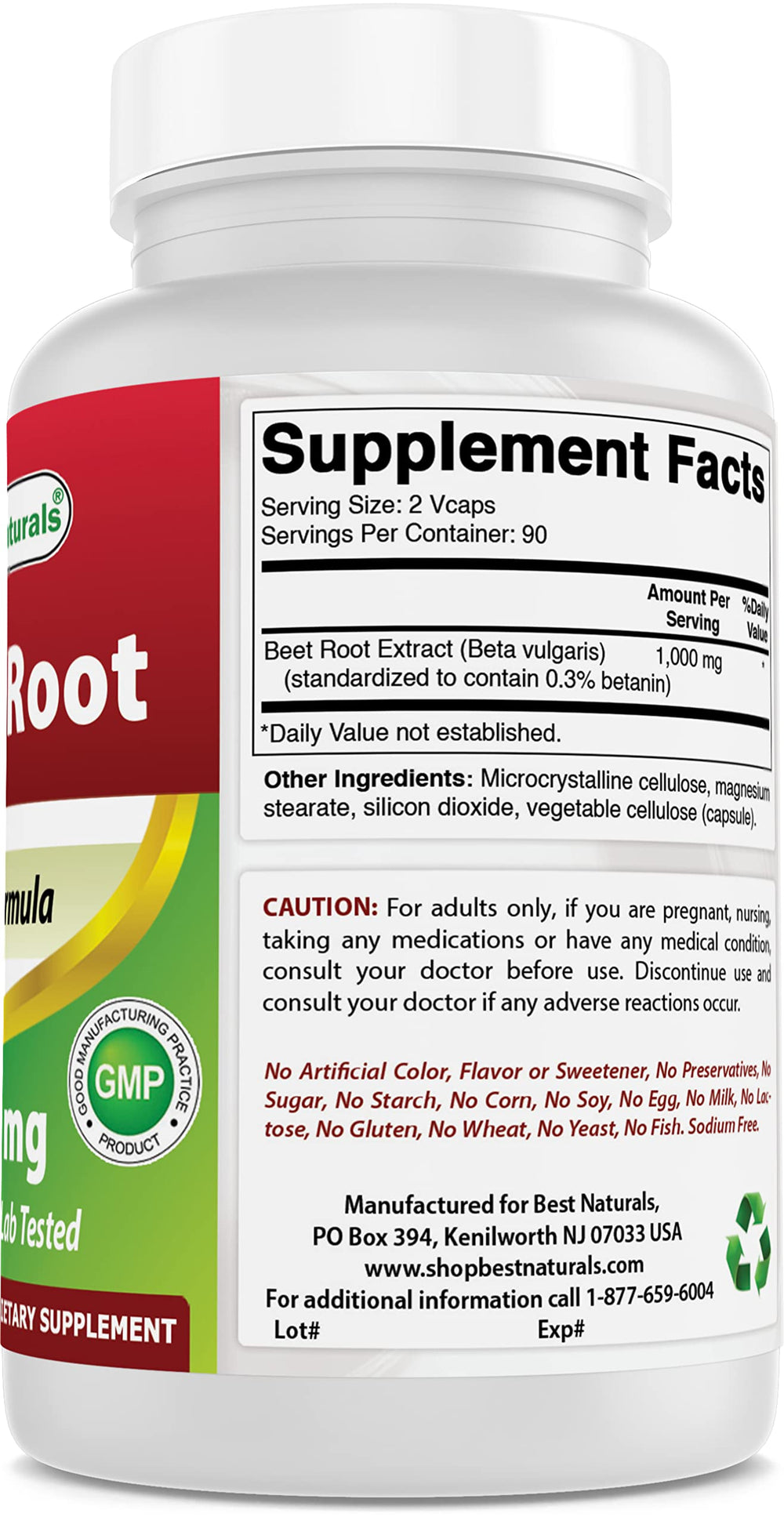 Best Naturals Beet Root Powder three-pack display emphasizing value