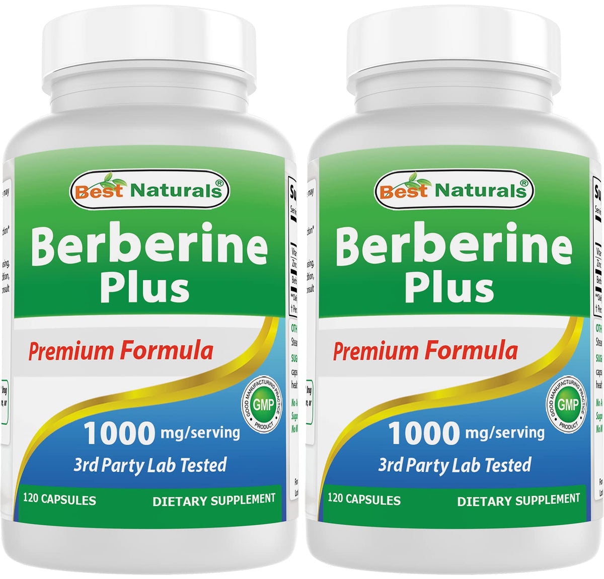 Best Naturals Berberine Plus bottle front view for daily use