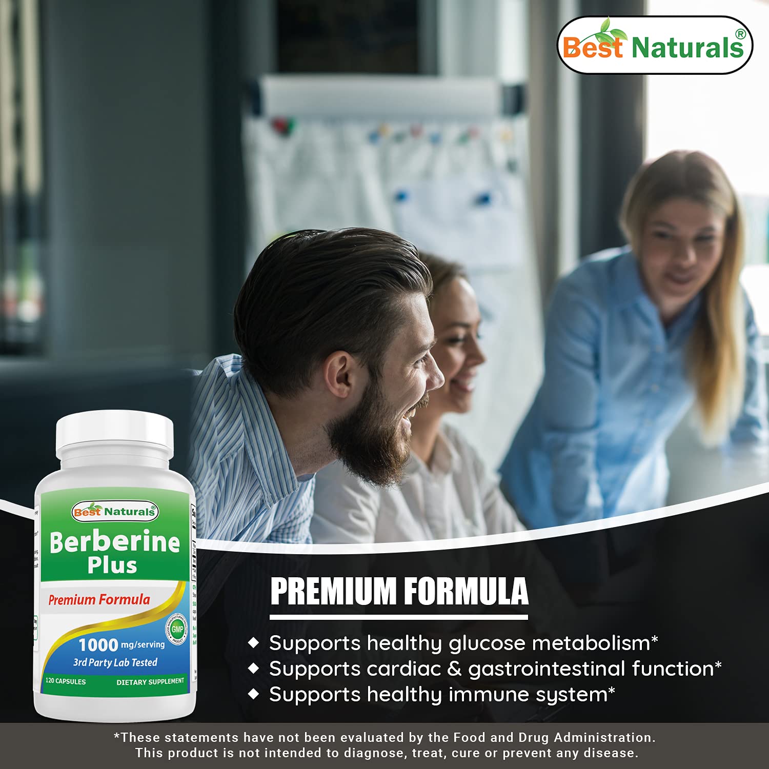 Best Naturals Berberine Plus USA manufactured seal signals quality.