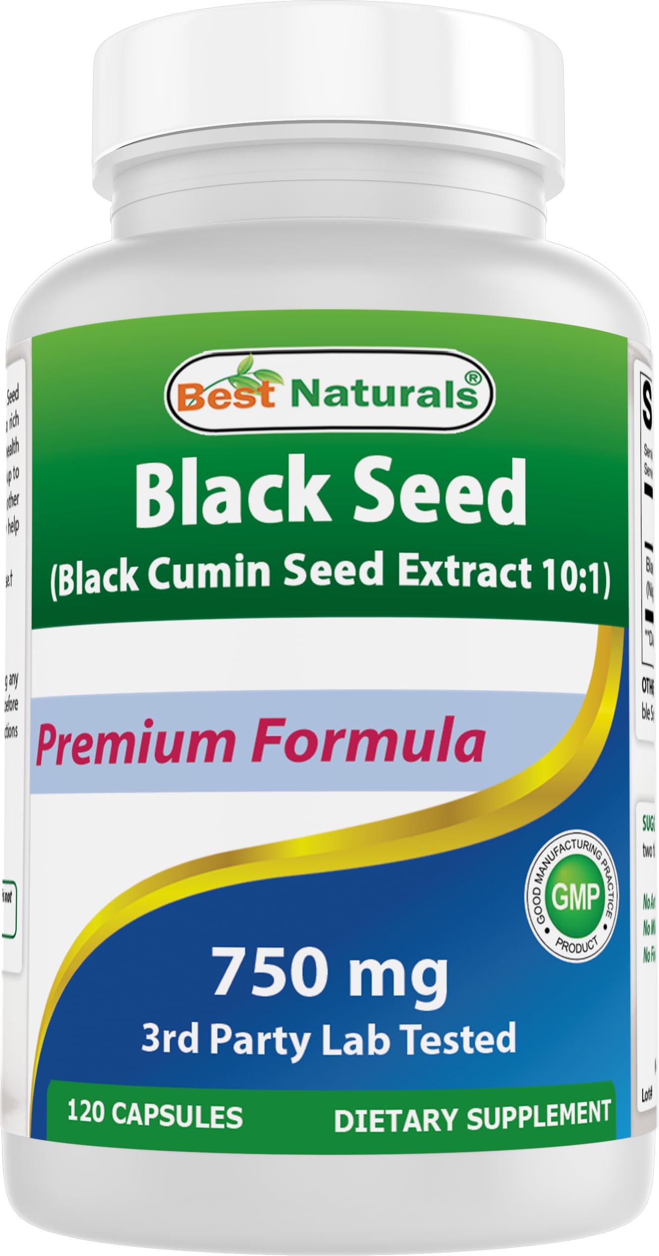 Best Naturals Black Seed bottle on shelf with bold label for convenient daily use