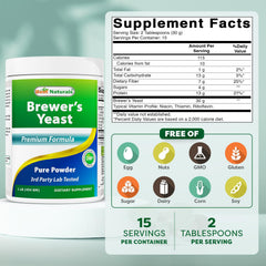 Best Naturals Brewers Yeast Powder serving scoop for easy measurement in recipes.
