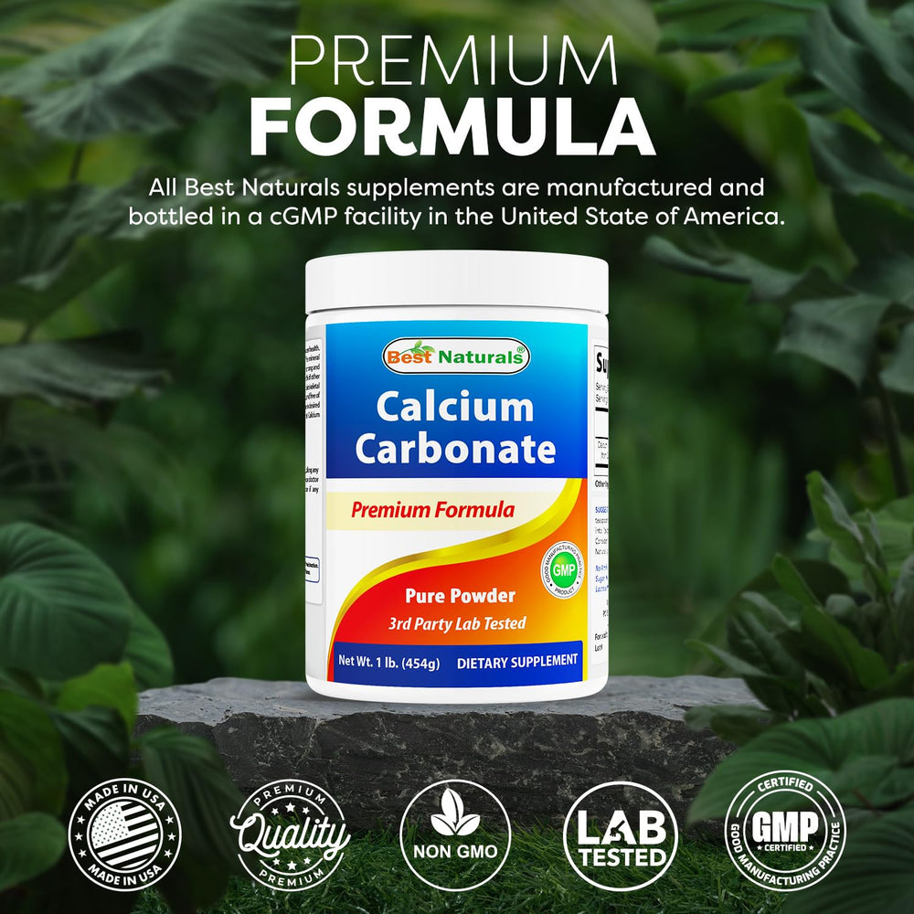 Best Naturals USA-made production shot emphasizes GMP compliance.