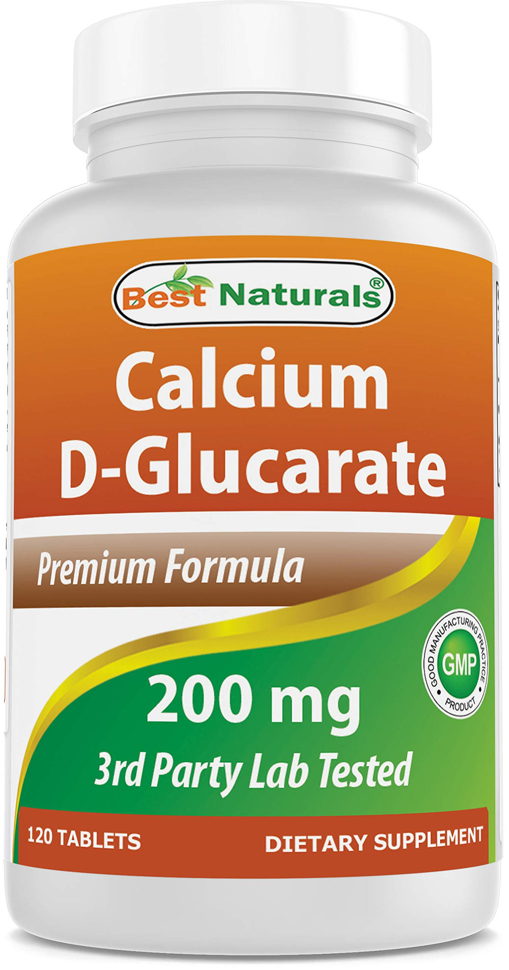 Best Naturals Calcium D-Glucarate tablet closeup, daily wellness support.
