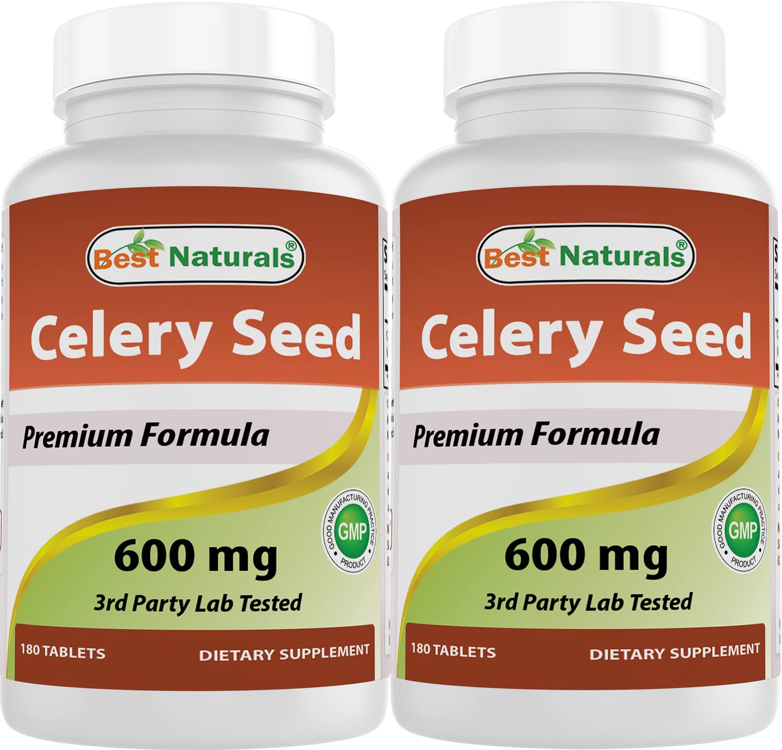 Best Naturals Celery Seed 600 mg bottle ready for daily supplementation.