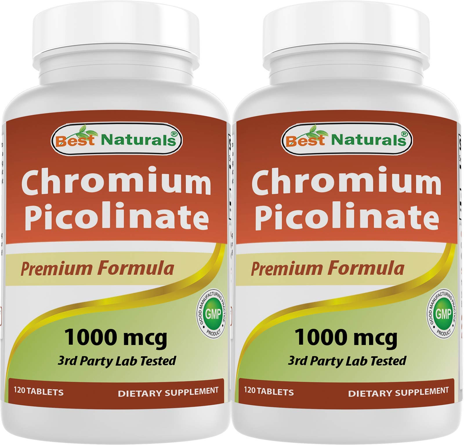 Best Naturals Chromium Picolinate bottle front view for daily wellness.