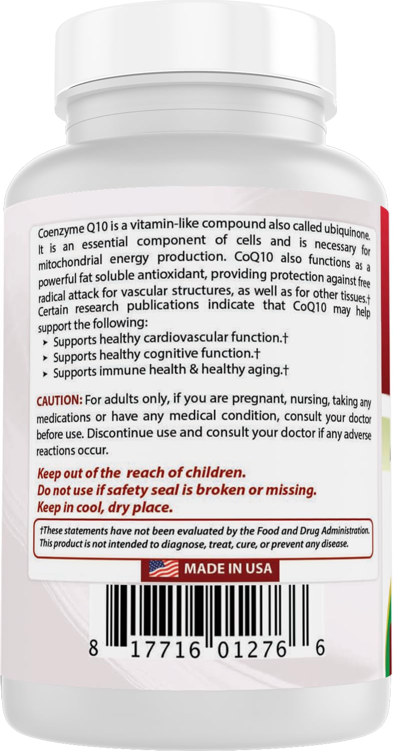 Best Naturals COQ10 detalle-etiquetas; detalle que destaca ausencia de alérgenos.