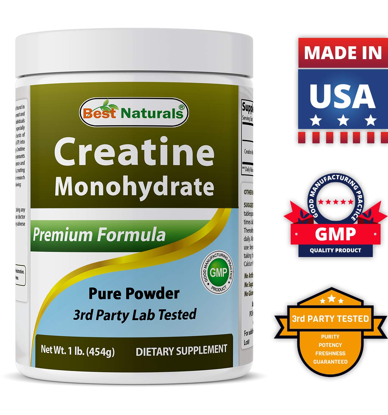 Lab-tested certificate image emphasizing Best Naturals quality assurance.