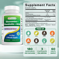 Closeup of Best Naturals capsules illustrating simple daily joint care.