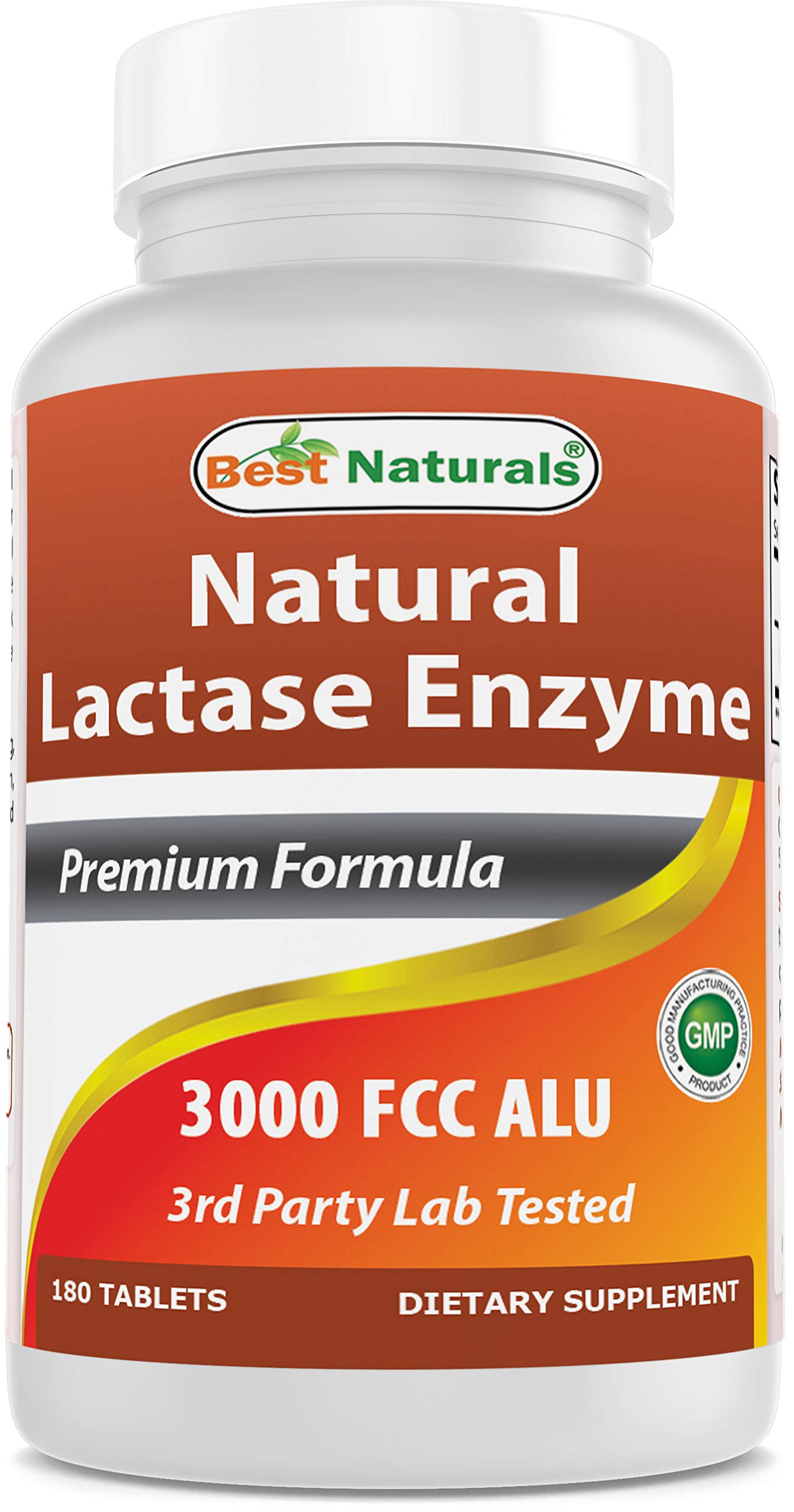 Gluten-free, dairy-friendly Best Naturals lactase enzyme product