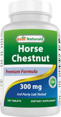 Best Naturals Horse Chestnut Extract bottle with clean label and non-GMO formula.