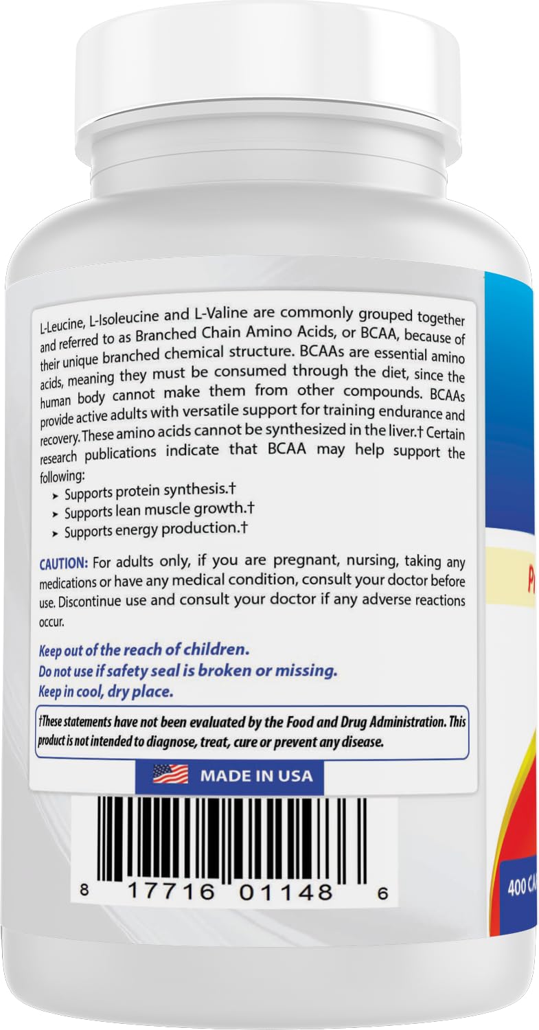Best Naturals ingredient facts graphic highlights pure amino acid profile.
