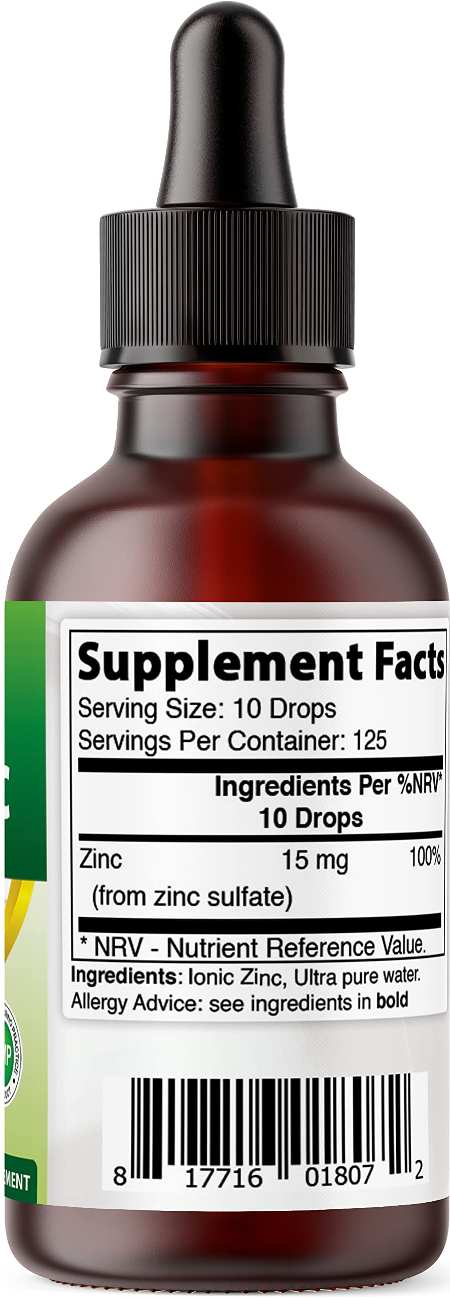 Best Naturals Ionic Liquid Zinc drops-dispensing demonstrates convenient daily use.
