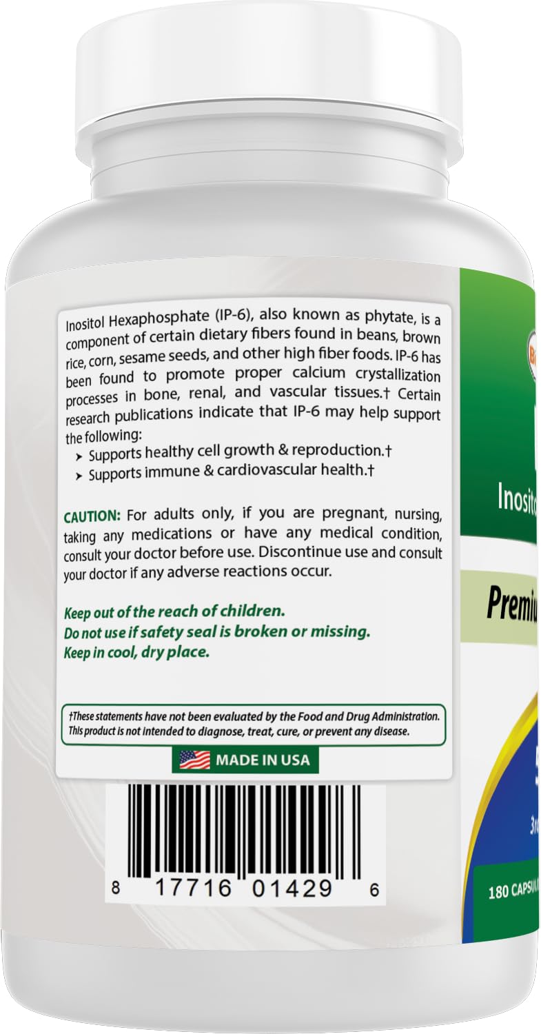 Glossy packaging of Best Naturals IP-6 for easy storage.