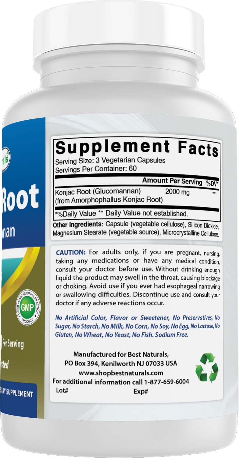 Best Naturals facility seal on packaging indicating GMP-compliant production