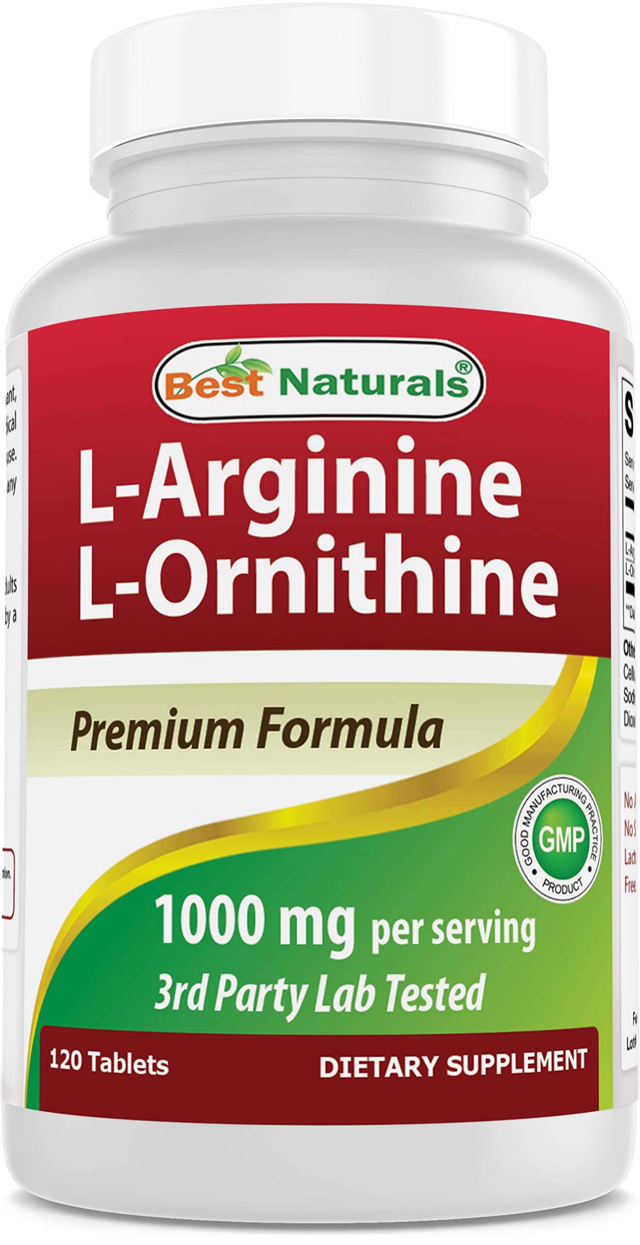 Best Naturals L-Arginine L-Ornithine bottle for daily wellness