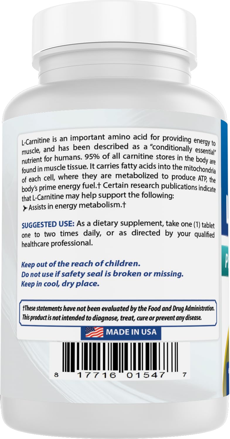 Two-pack of Best Naturals L-Carnitine 1000mg bottles on shelf