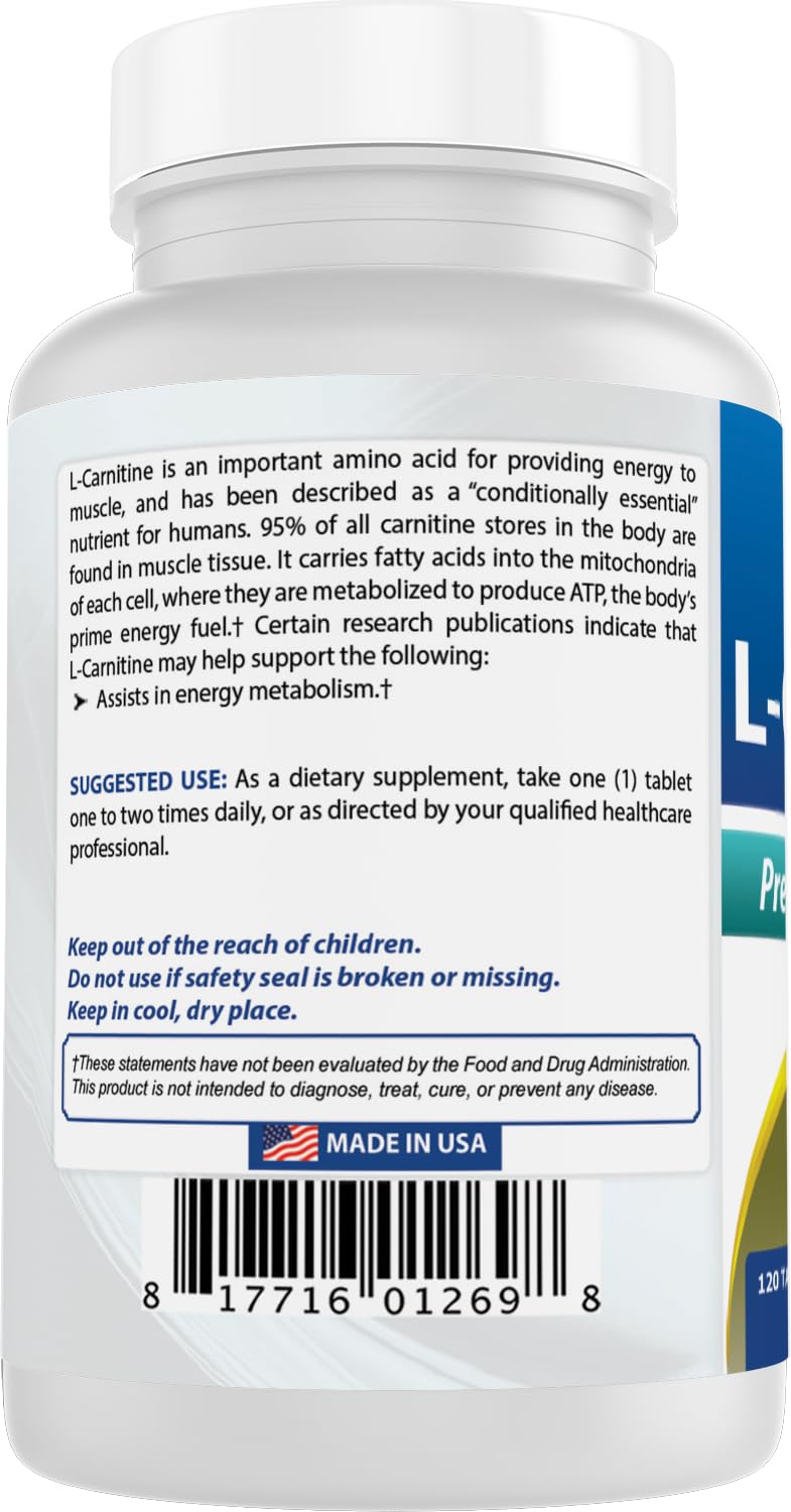Best Naturals L-Carnitine Fumarate 1000mg usage scene with bottle and water.