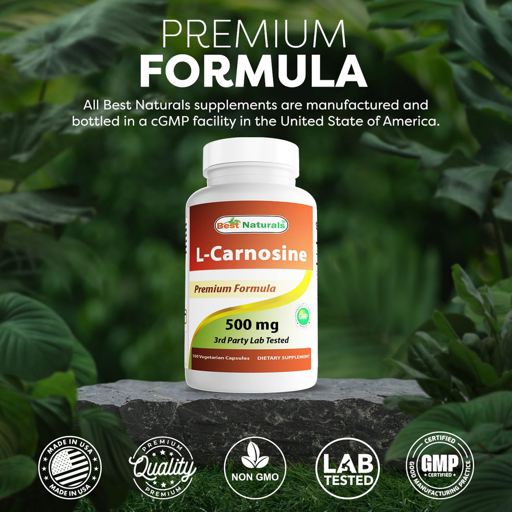 Allergen-free ingredient statement on Best Naturals bottle label