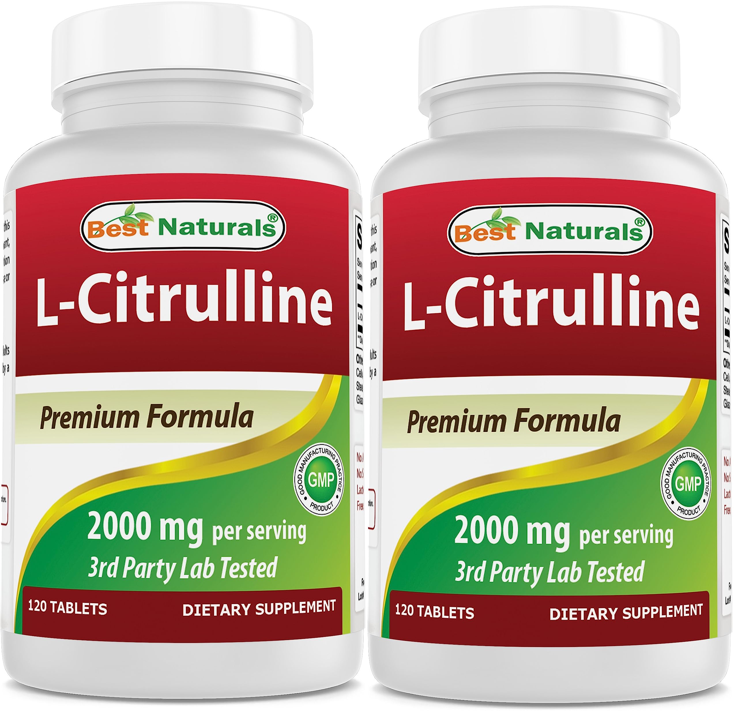Best Naturals L-Citrulline bottle front displaying product for active daily workouts.