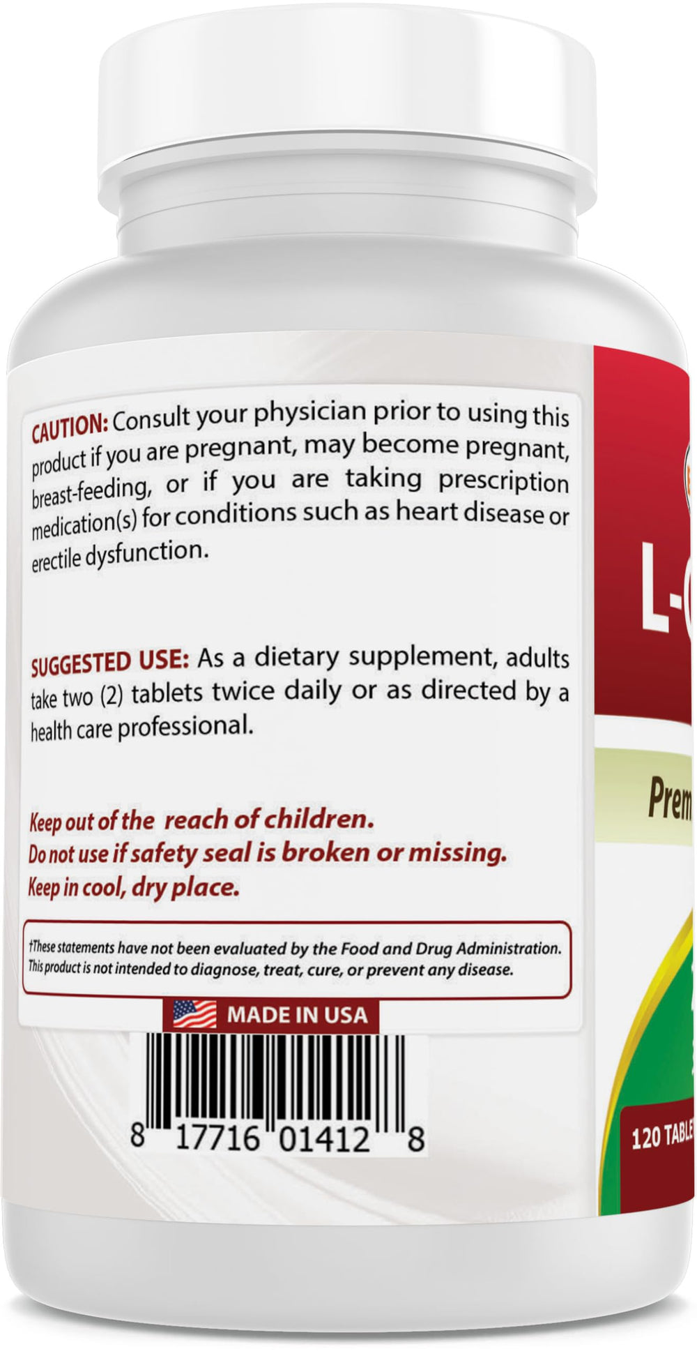 Best Naturals L-Citrulline made in USA label suggests high manufacturing standards.