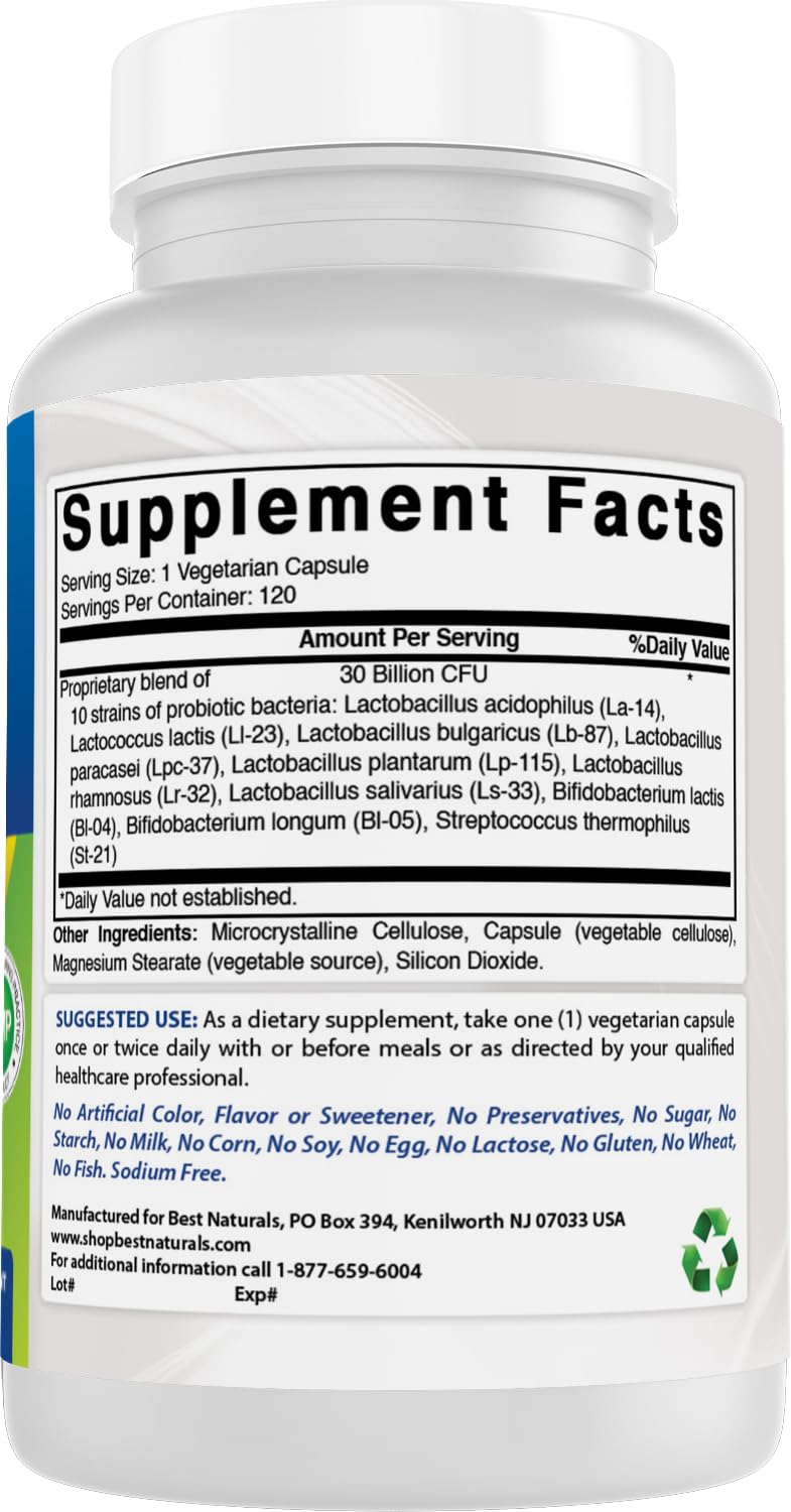 Best Naturals produced in USA facility, GMP compliant and FDA registered.