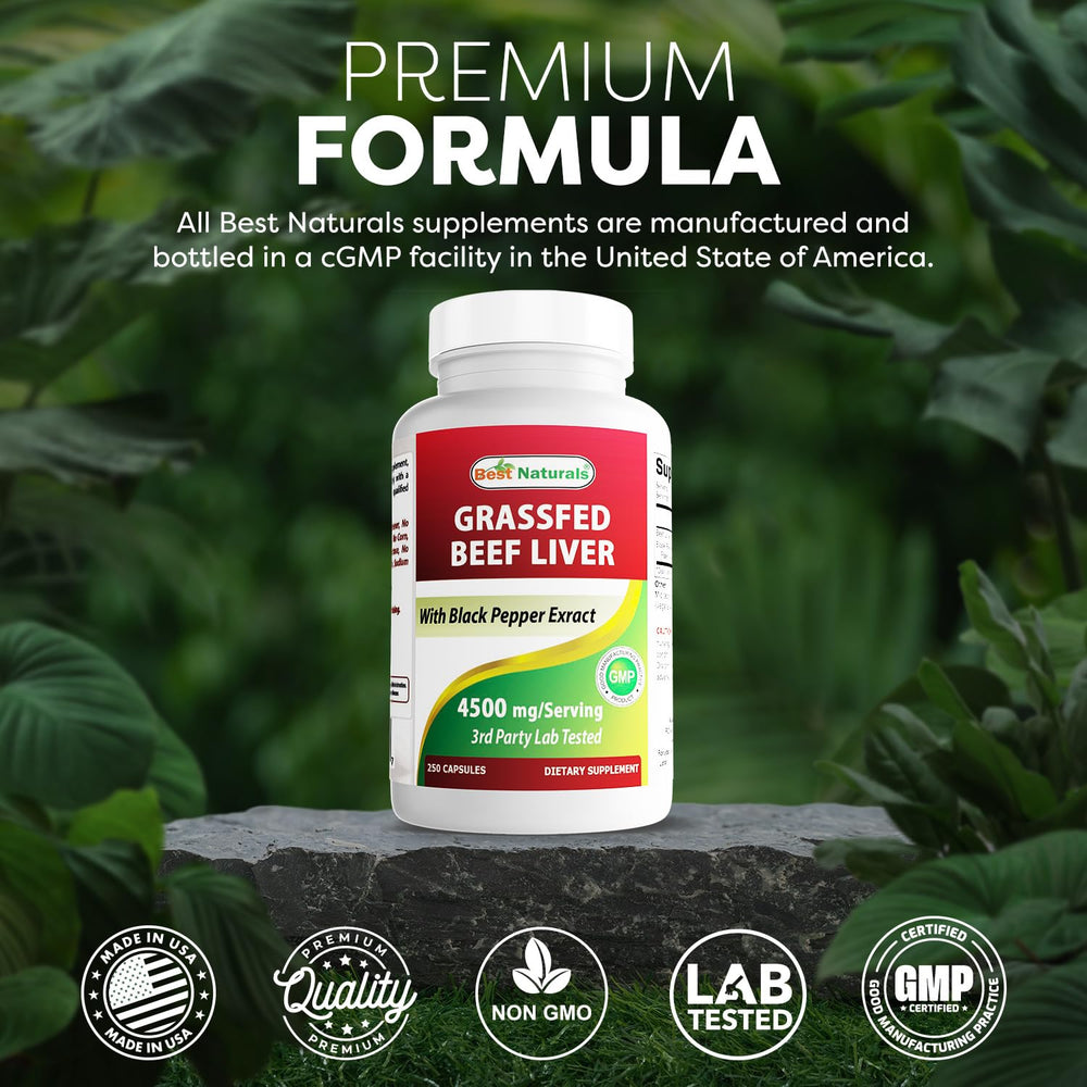 Best Naturals product made in USA within a GMP-compliant, FDA-registered facility.