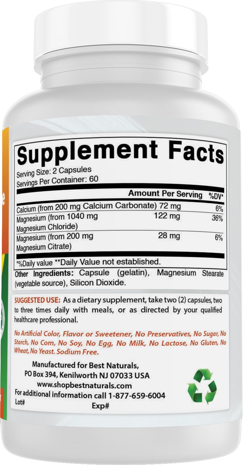 Best Naturals made in USA label reinforces GMP-compliant production standards