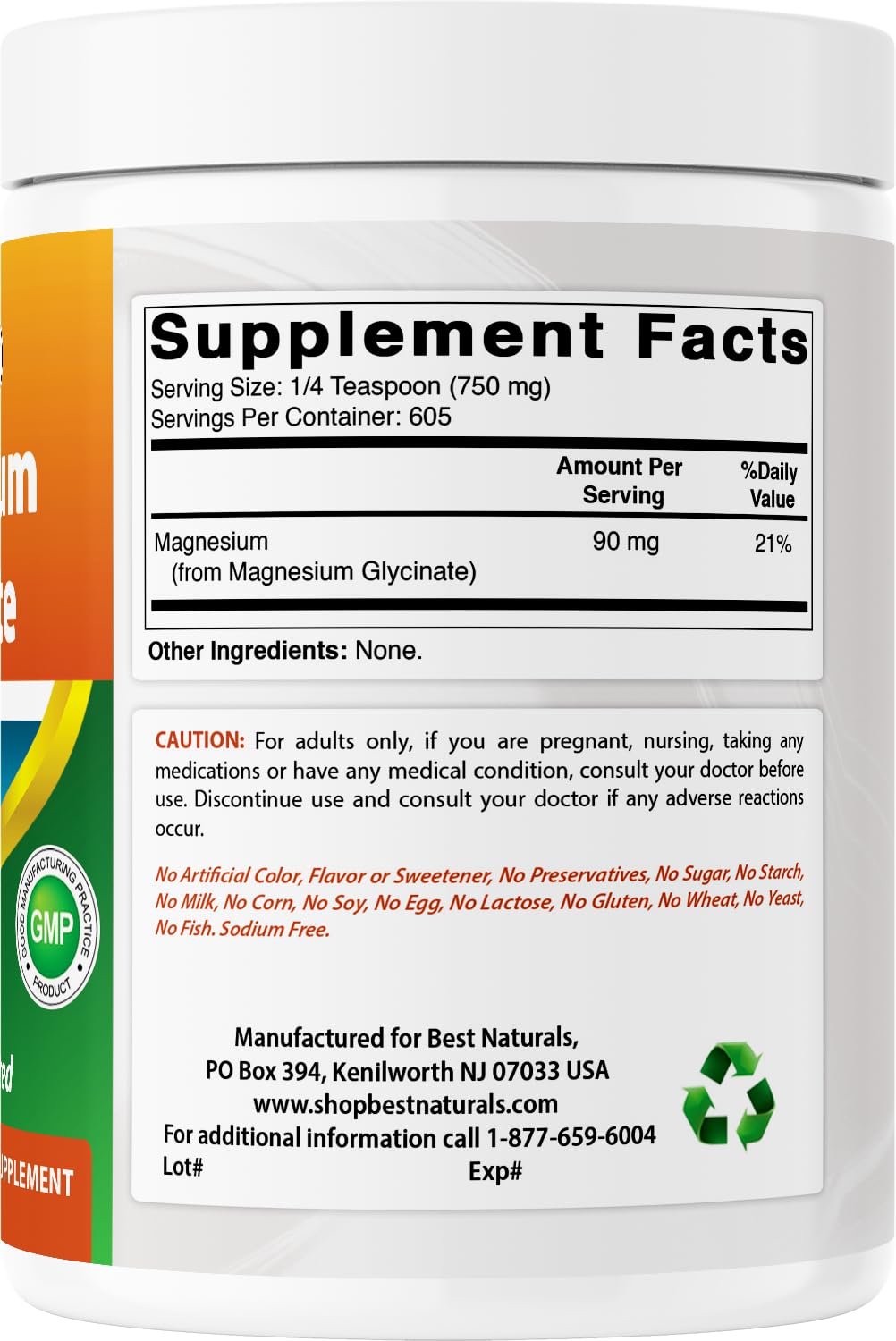 Open container with scoop ready for simple, mess-free daily dosing.