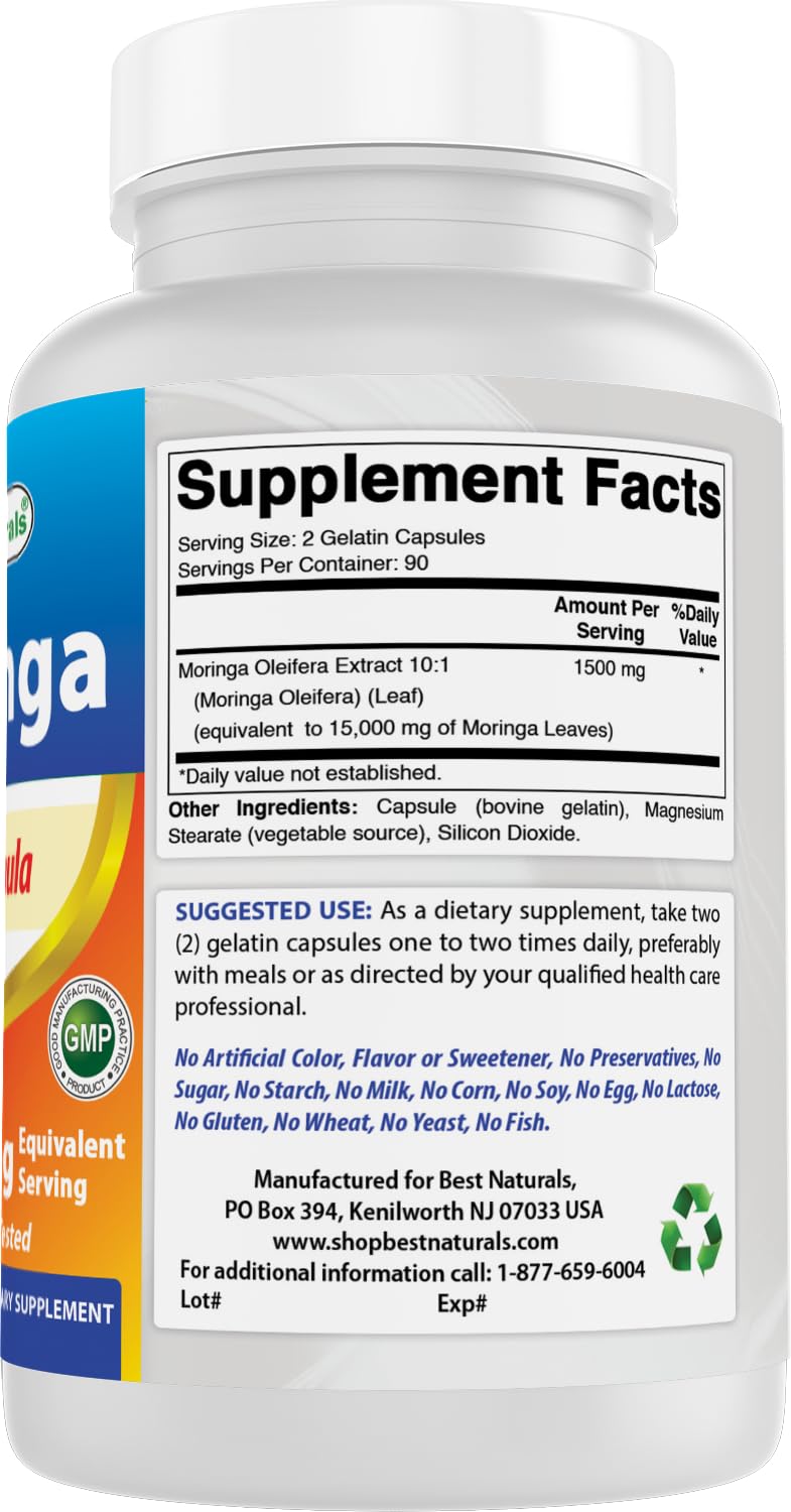 Best Naturals Moringa Extract morning routine scene suggesting daily use
