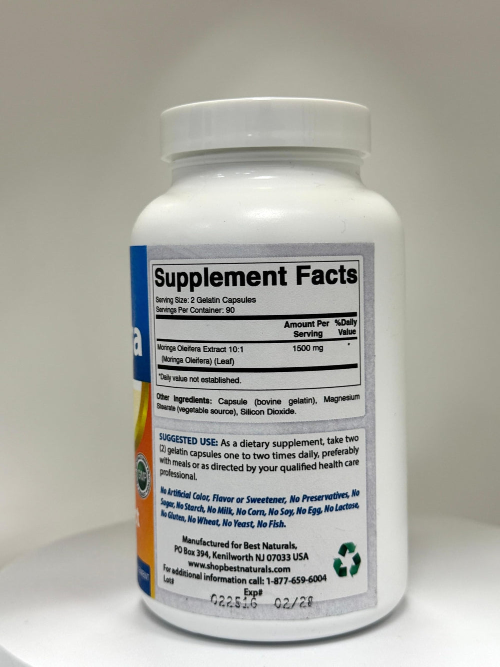 Best Naturals Moringa Extract pack of 2 display highlighting value and convenience