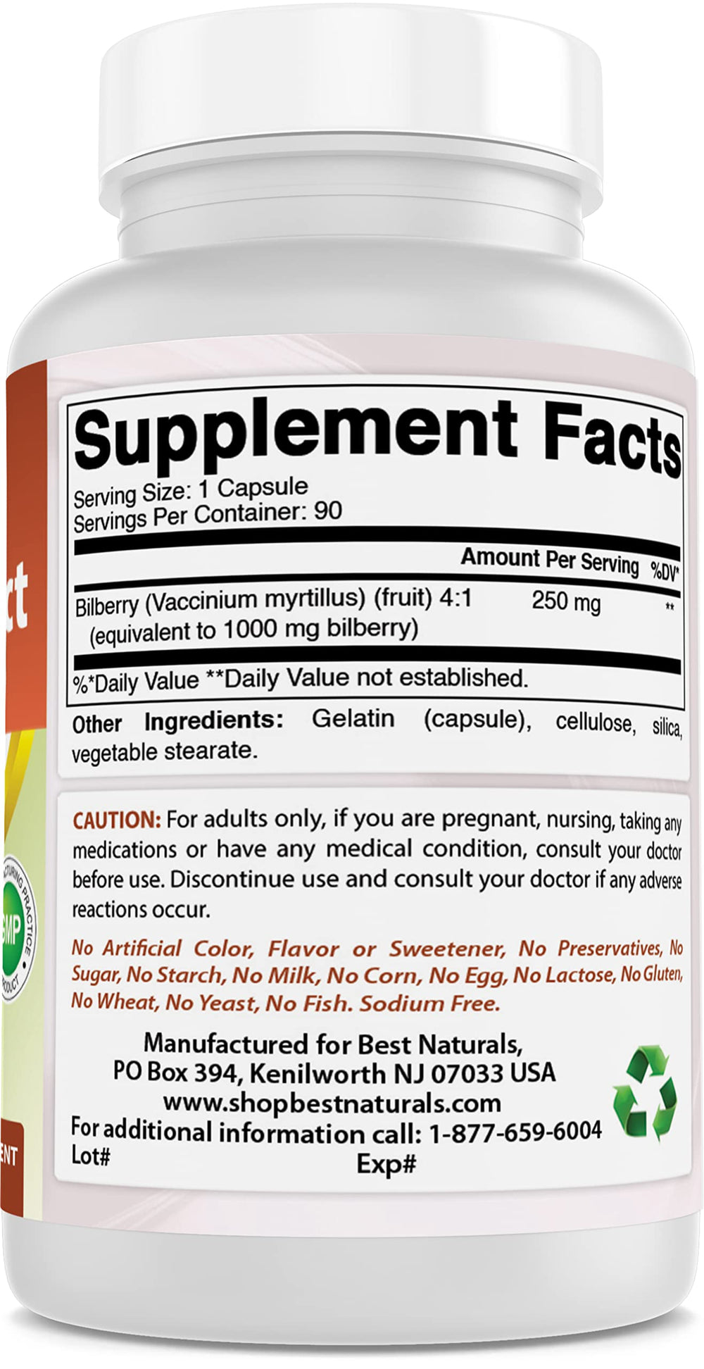 Best Naturals non-GMO gluten-free badge on packaging