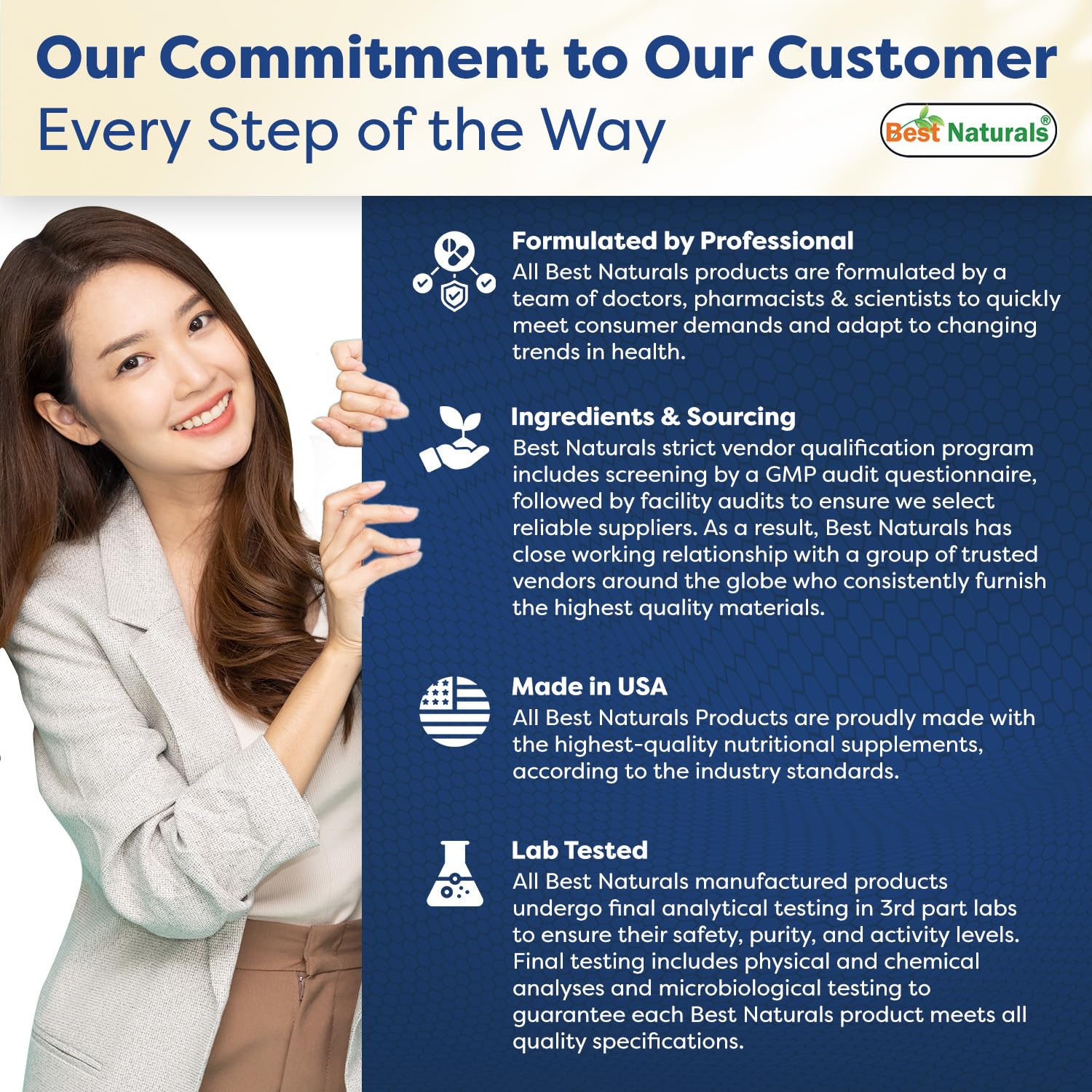 Best Naturals potassium gluconate powder being poured into water