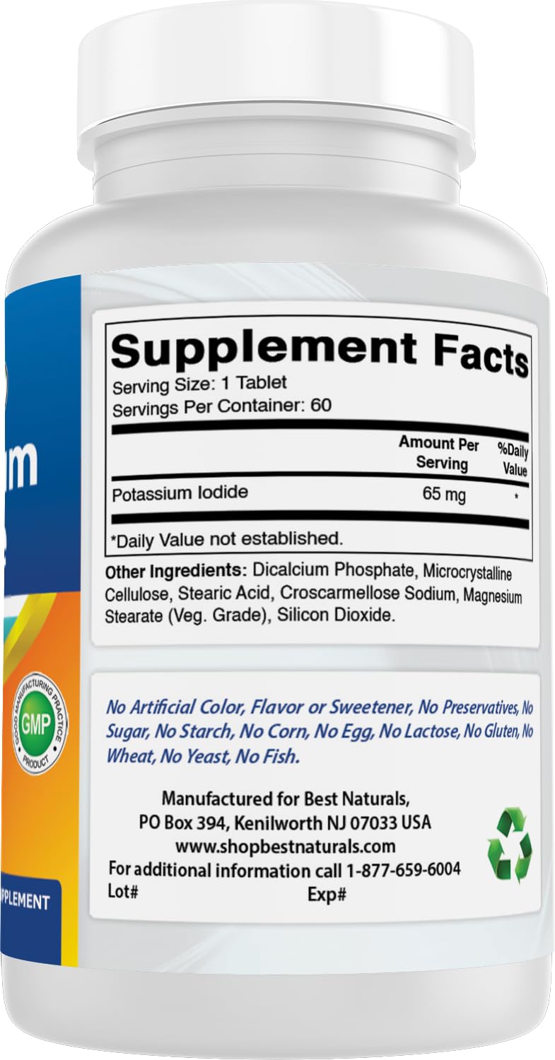 Made in the USA GMP badge on Best Naturals packaging