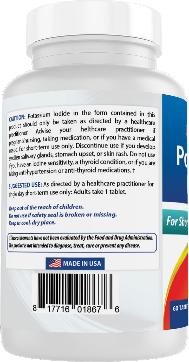 Best Naturals potassium iodide 65 mg suited for a survival kit