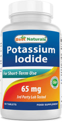 Best Naturals Potassium Iodide bottle front view for easy dosing