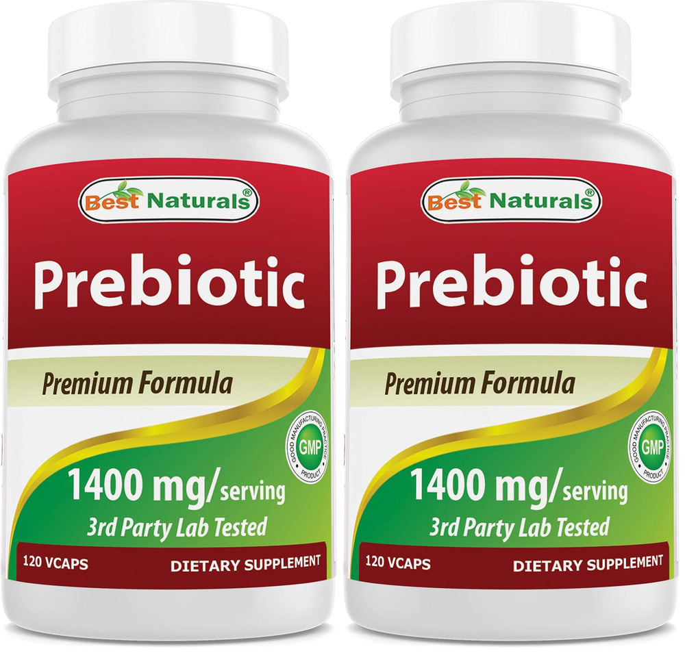 Best Naturals Prebiotics Fiber XOS bottle shown for daily fiber intake.