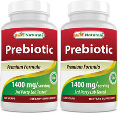 Best Naturals Prebiotics Fiber XOS bottle shown for daily fiber intake.