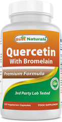 Best Naturals Quercetin with Bromelain bottle for daily wellness.