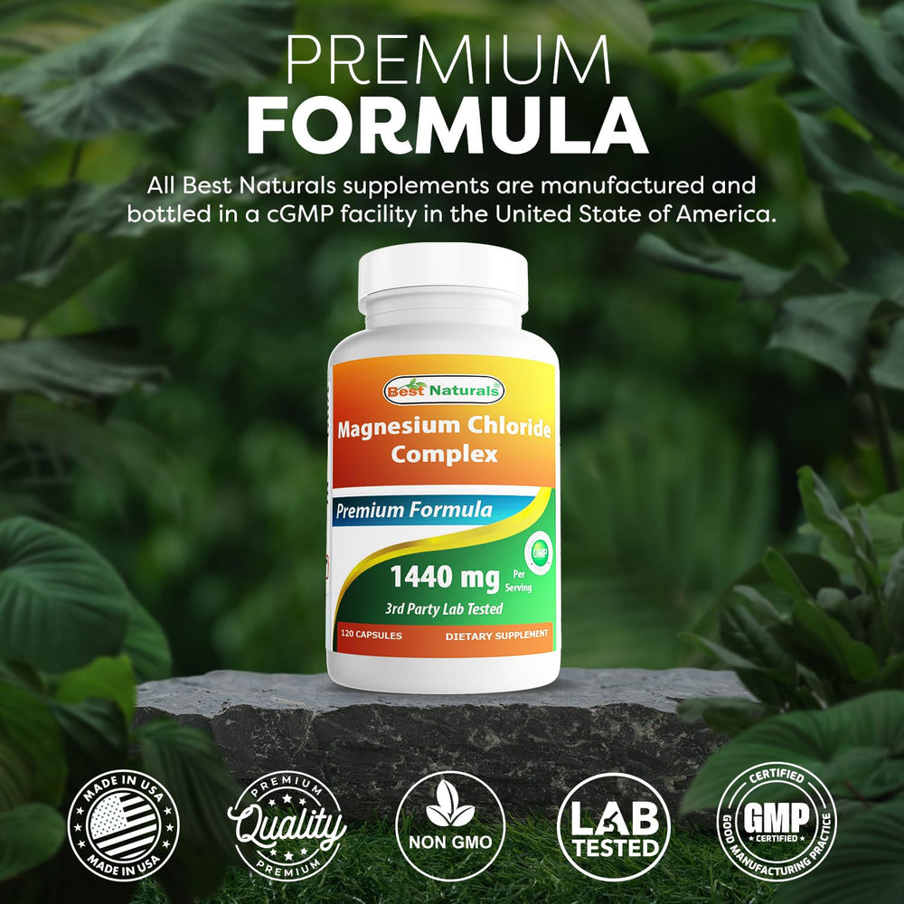 Best Naturals third-party lab stamp indicates purity and quality assurance