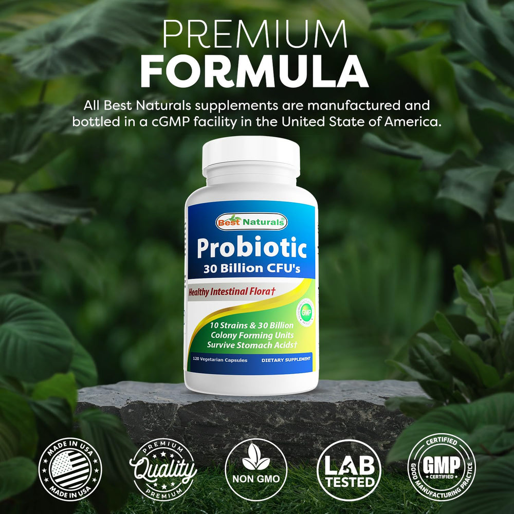 Best Naturals probiotic third-party lab test certificate validates purity and quality.