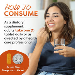 Close-up of Best Naturals tablets highlights easy daily dosing.