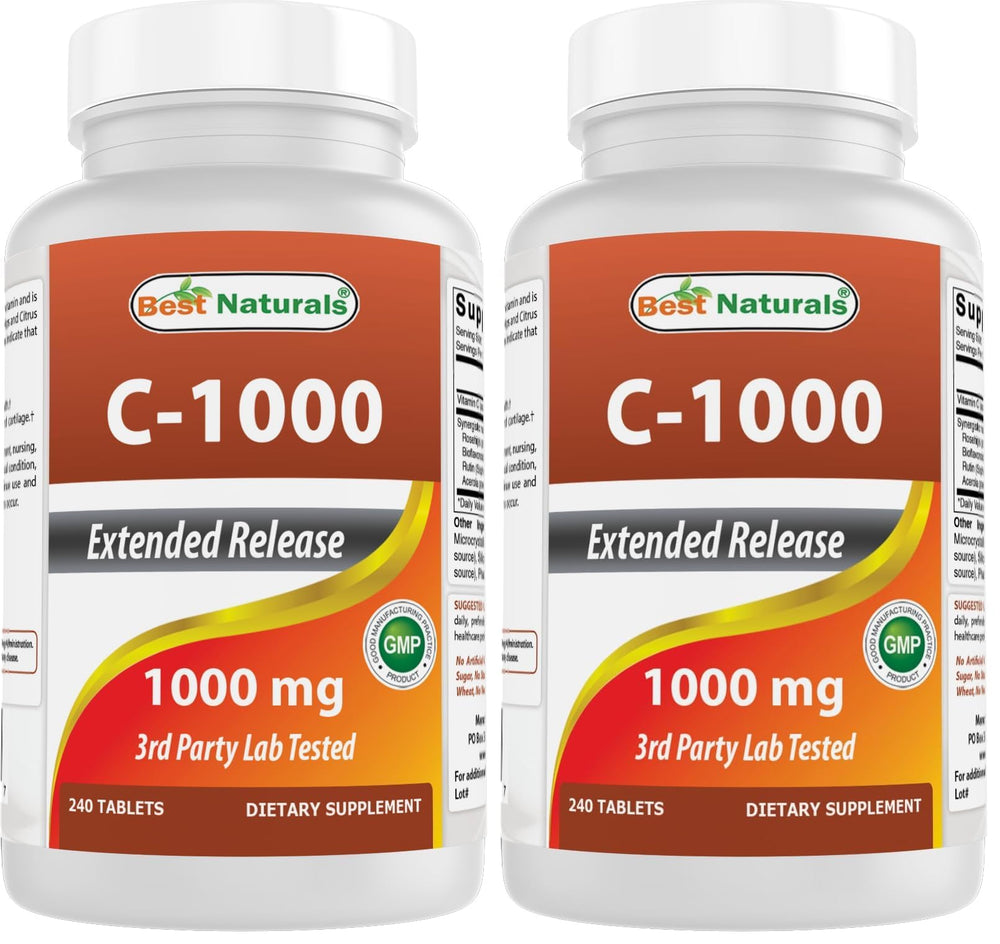 Best Naturals vitamin c 1000mg bottle with rose hips berry label for daily wellness.