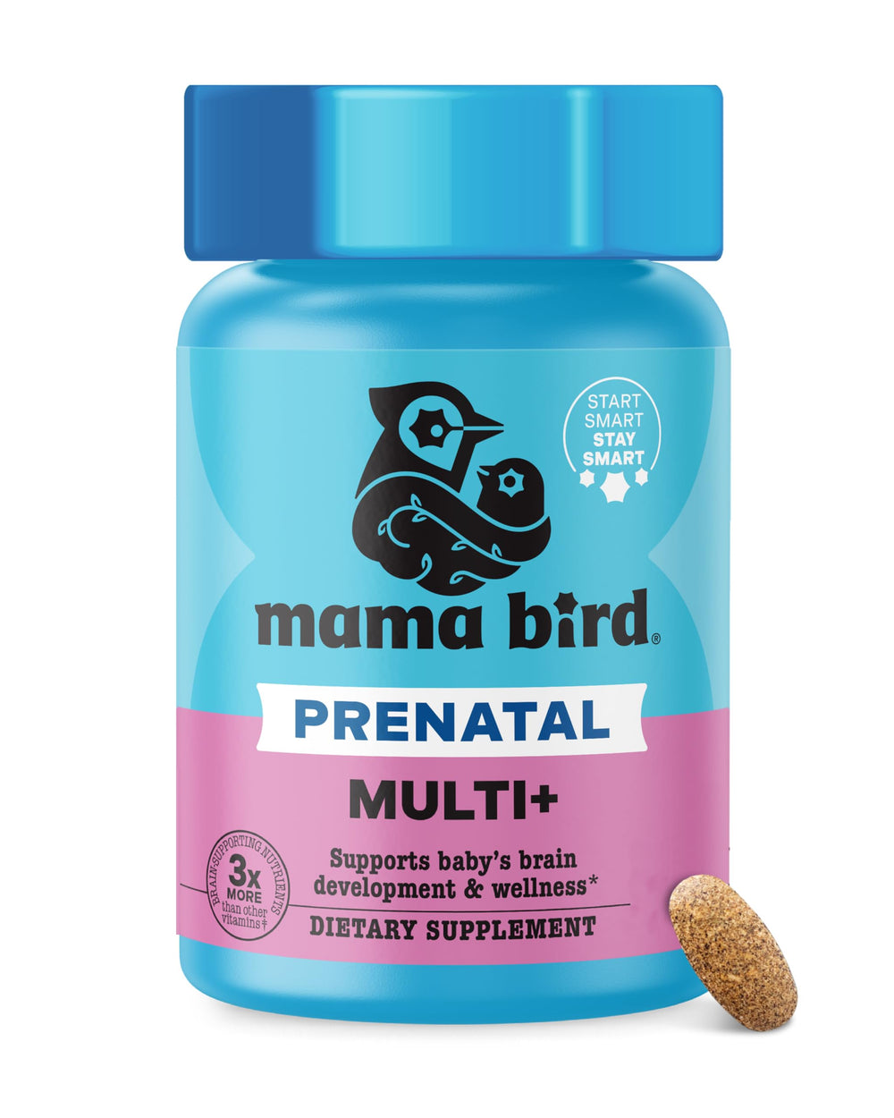Best Nest Wellness Mama Bird prenatal cap shows methylfolate for daily maternal nourishment.